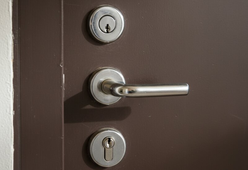 Цилиндровый замок с перфорированным ключом